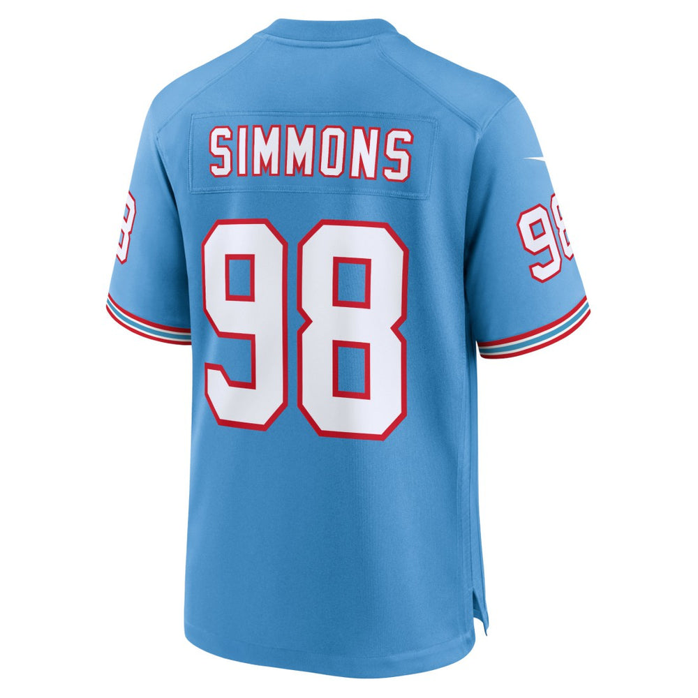 Jeffery Simmons Tennessee Titans Youth Game Jersey - Light Blue - Nike