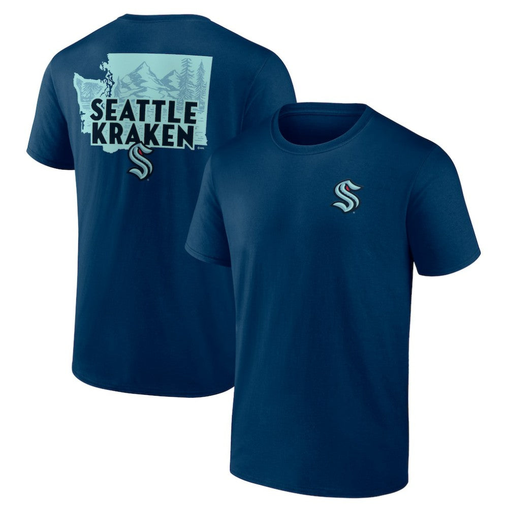 Seattle Kraken Territorial T-Shirt - Deep Sea Blue | NHL Clearance