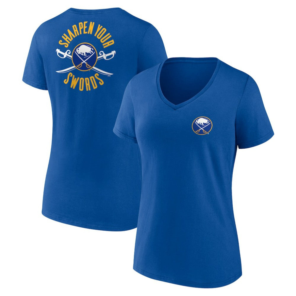 Buffalo Sabres Women's Territorial V-Neck T-Shirt - Royal | NHL discount