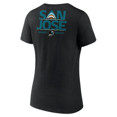 San Jose Sharks Women's Territorial V-Neck T-Shirt - Black | NHL online