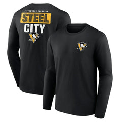 Pittsburgh Penguins Territorial Long Sleeve T-Shirt - Black | NHL on sale