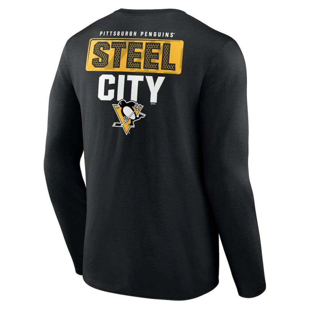 Pittsburgh Penguins Territorial Long Sleeve T-Shirt - Black | NHL on sale