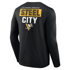 Pittsburgh Penguins Territorial Long Sleeve T-Shirt - Black | NHL on sale