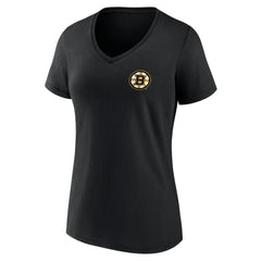Boston Bruins Women's Territorial V-Neck T-Shirt - Black | NHL on sale