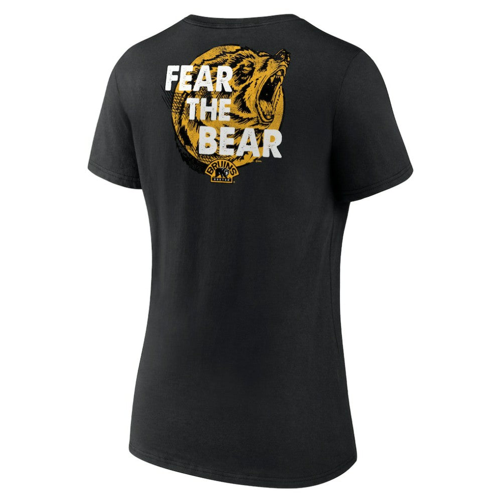 Boston Bruins Women's Territorial V-Neck T-Shirt - Black | NHL on sale