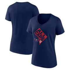 Washington Capitals Women's Shout Out V-Neck T-Shirt - Navy | NHL on sale