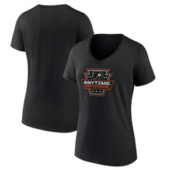 Philadelphia Flyers Women's Proclamation V-Neck T-Shirt - Black | NHL near me
