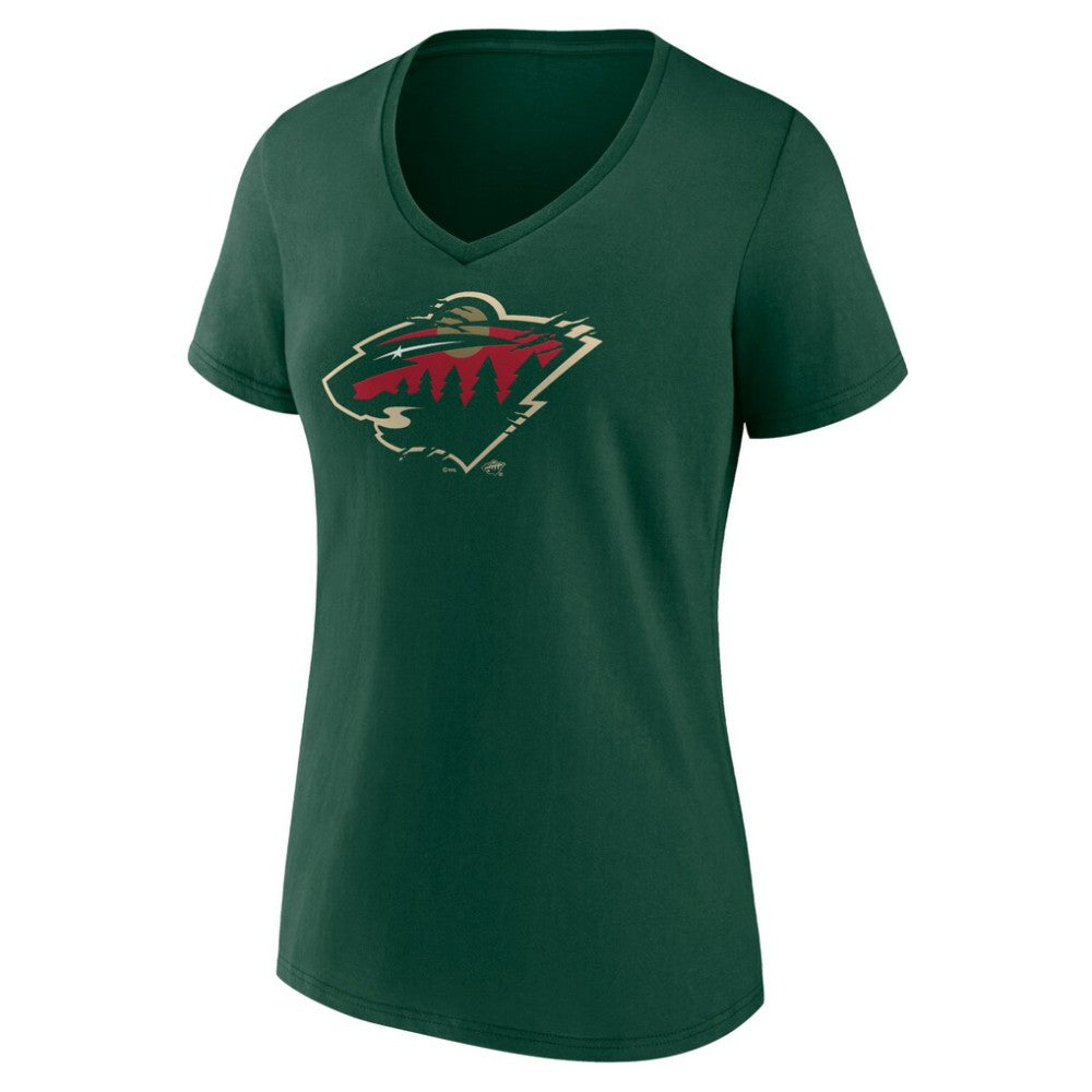 Minnesota Wild Women's Represent V-Neck T-Shirt - Green | NHL near me