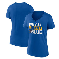 St. Louis Blues Women's Represent V-Neck T-Shirt - Blue | NHL discount