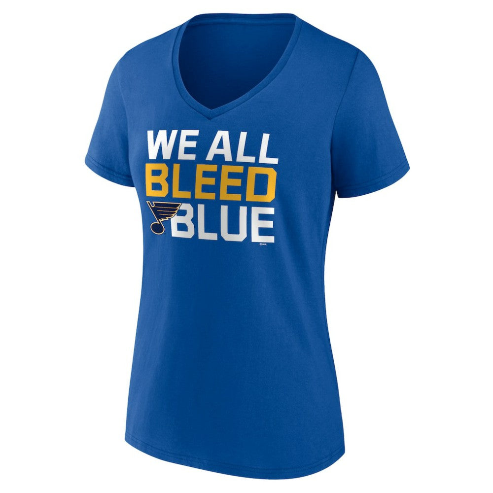 St. Louis Blues Women's Represent V-Neck T-Shirt - Blue | NHL discount