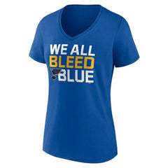 St. Louis Blues Women's Represent V-Neck T-Shirt - Blue | NHL discount