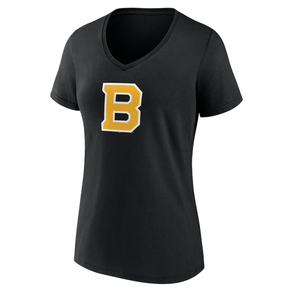 Boston Bruins Women's Alternate Logo V-Neck T-Shirt - Black | NHL sale