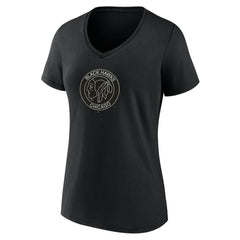 Chicago Blackhawks Women's Alternate Logo V-Neck T-Shirt - Black | NHL discount