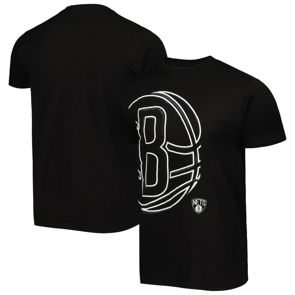 Brooklyn Nets Stadium Essentials Unisex Element Logo Pop T-Shirt Black