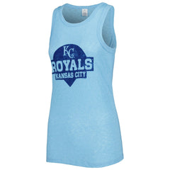 Kansas City Royals Soft as a Grape Women's Tri-Blend Tank Top for sale