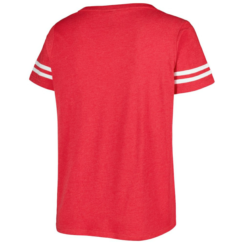 Washington Nationals Soft as a Grape Women's Plus Size V-Neck Jersey T-Shirt Sale