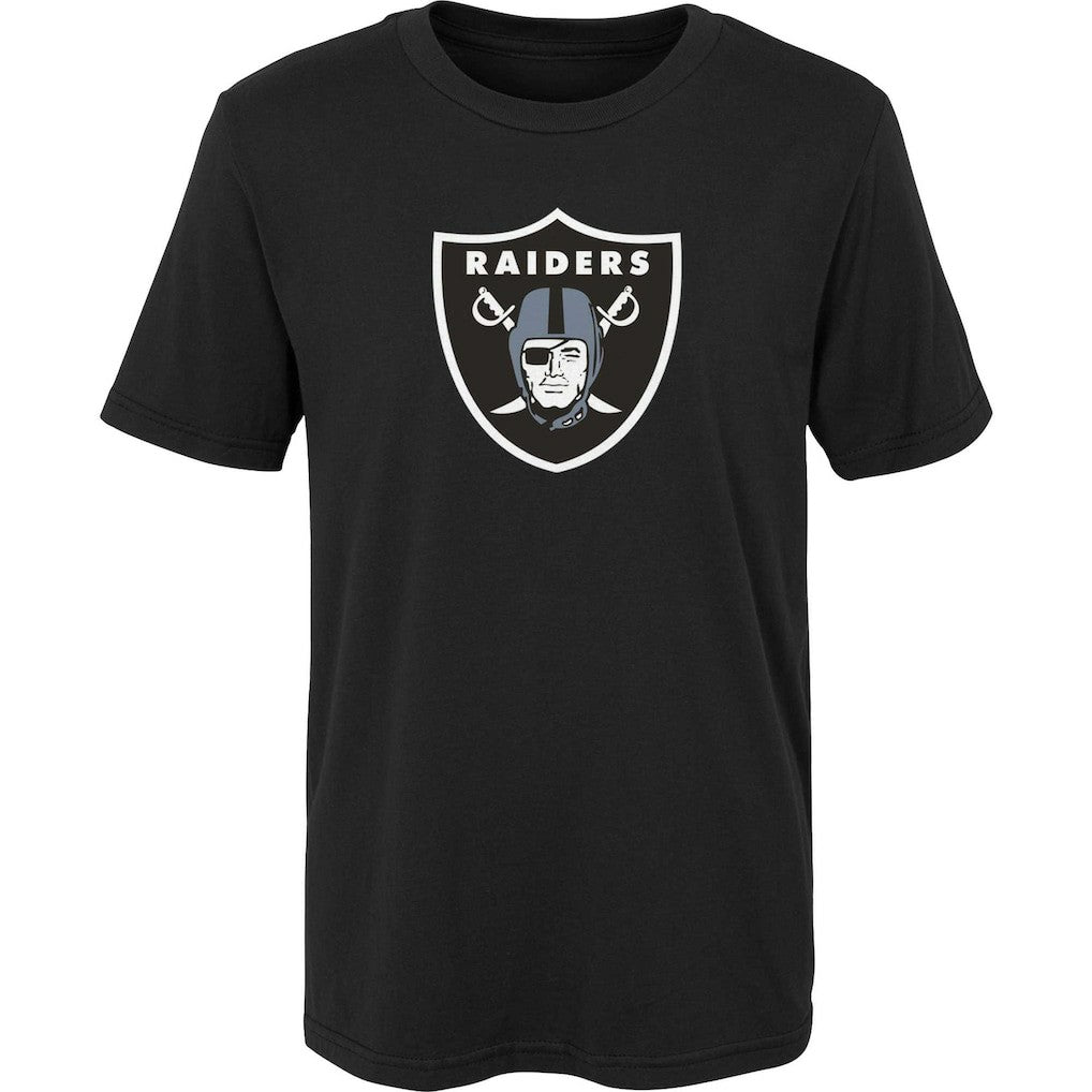 Las Vegas Raiders Preschool Primary Logo T-Shirt - Black - NFL