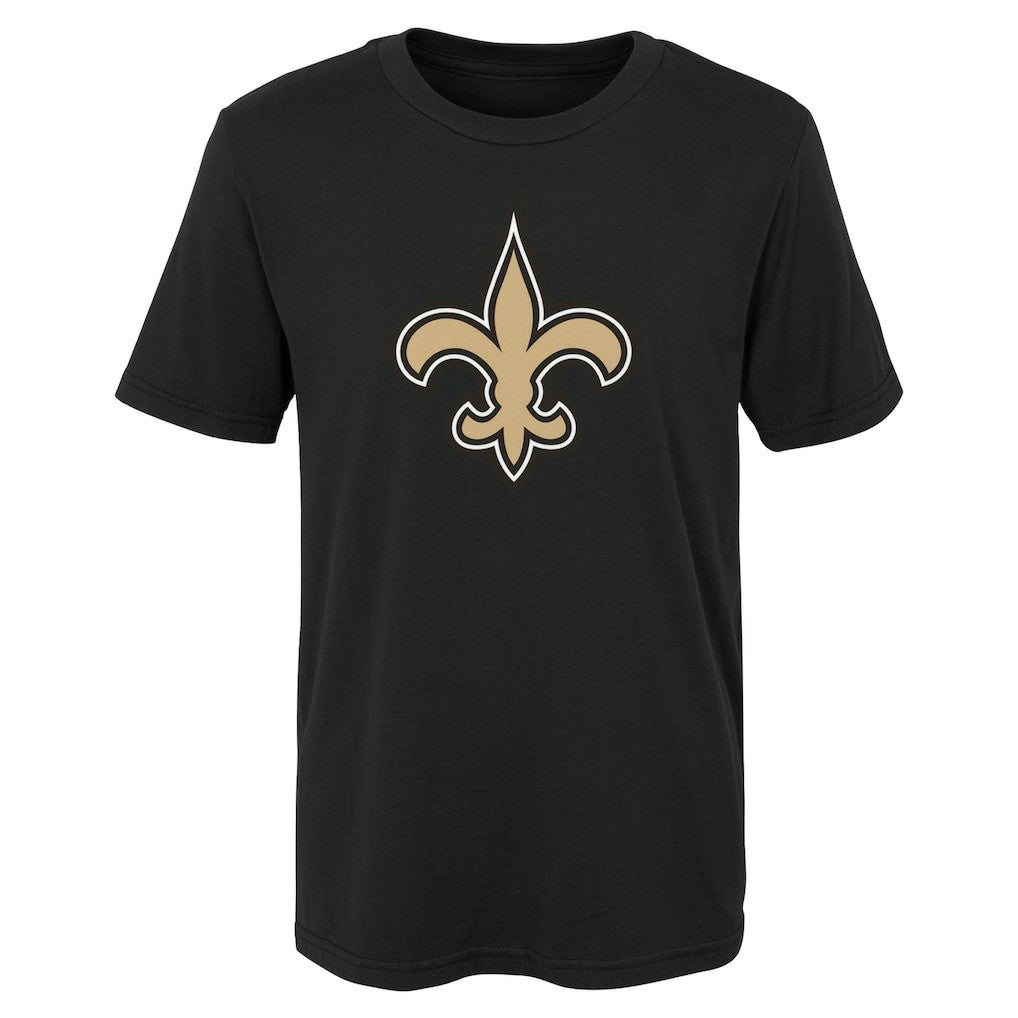 New Orleans Saints Preschool Primary Logo T-Shirt - Black - NFL