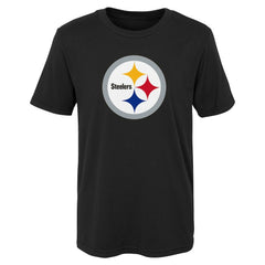 Pittsburgh Steelers Preschool Primary Logo T-Shirt - Black - NFL