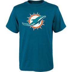 Miami Dolphins Outerstuff Youth Primary Logo T-Shirt - Aqua - NFL