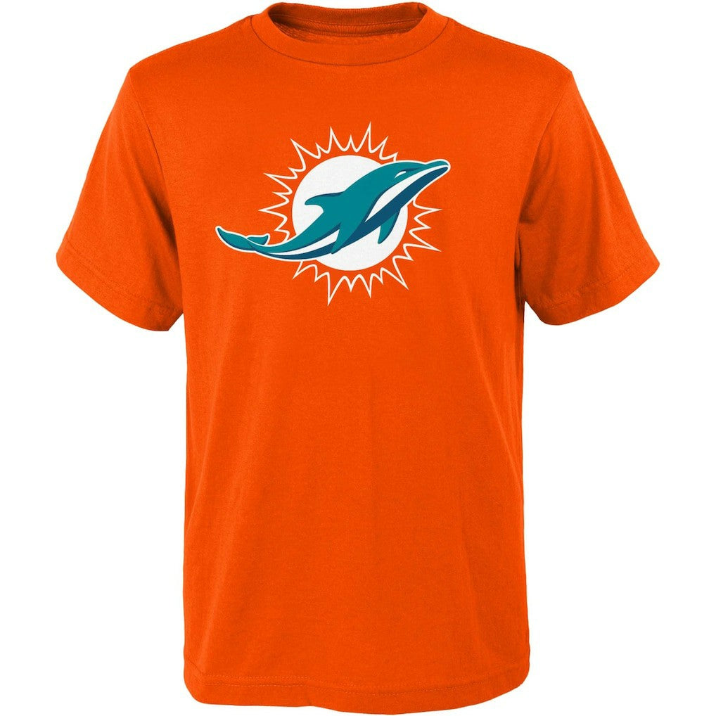 Miami Dolphins Outerstuff Youth Primary Logo T-Shirt - Orange - NFL