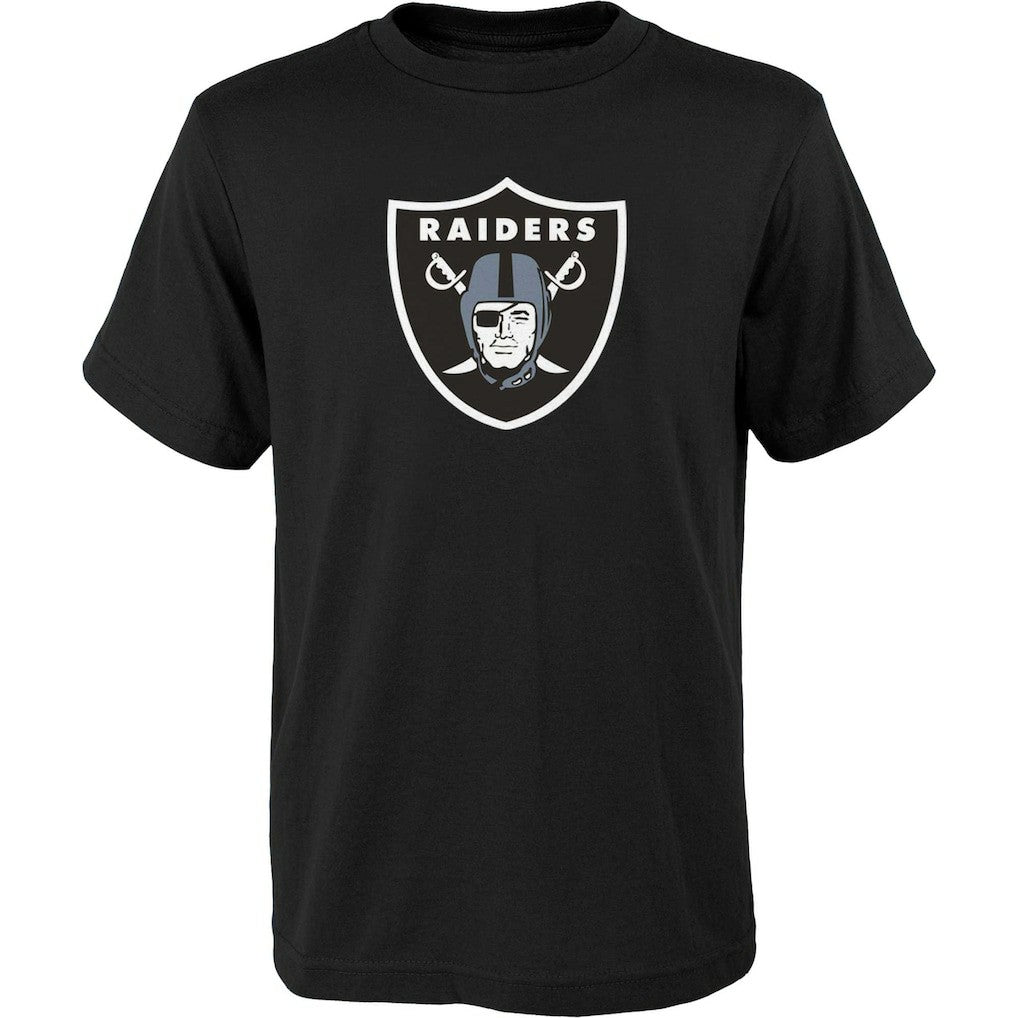 Las Vegas Raiders Outerstuff Youth Primary Logo T-Shirt - Black - NFL