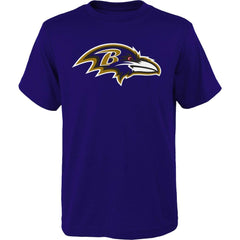 Baltimore Ravens Outerstuff Youth Primary Logo T-Shirt - Purple - NFL