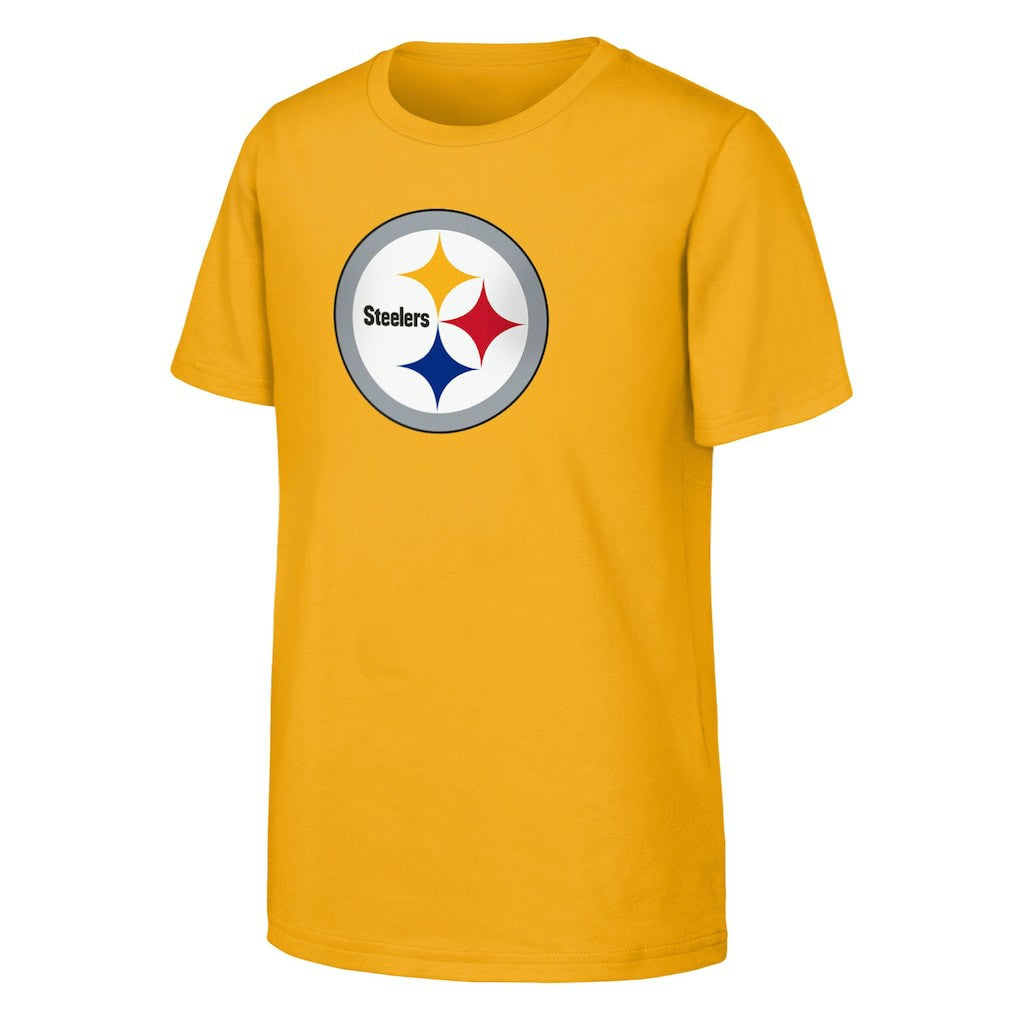 Pittsburgh Steelers Outerstuff Youth Primary Logo T-Shirt - Gold - NFL