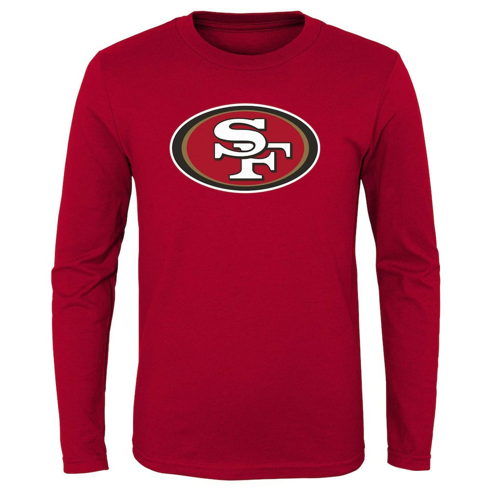 San Francisco 49ers Youth Primary Logo Long Sleeve T-Shirt - Scarlet - NFL