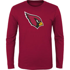 Arizona Cardinals Youth Primary Logo Long Sleeve T-Shirt - Cardinal - NFL