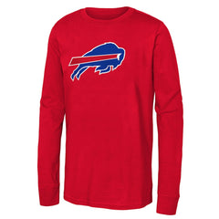 Buffalo Bills Youth Primary Logo Long Sleeve T-Shirt - Red - NFL