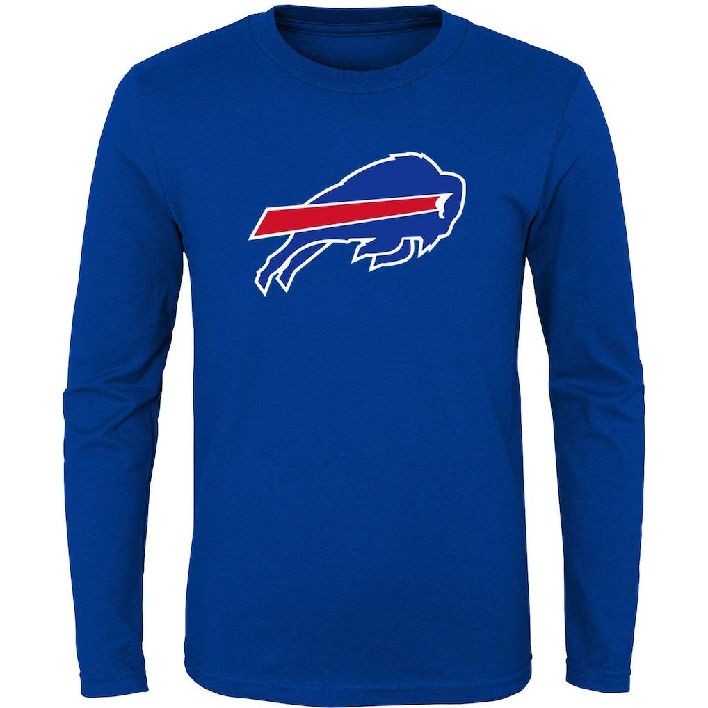 Buffalo Bills Youth Primary Logo Long Sleeve T-Shirt - Royal - NFL