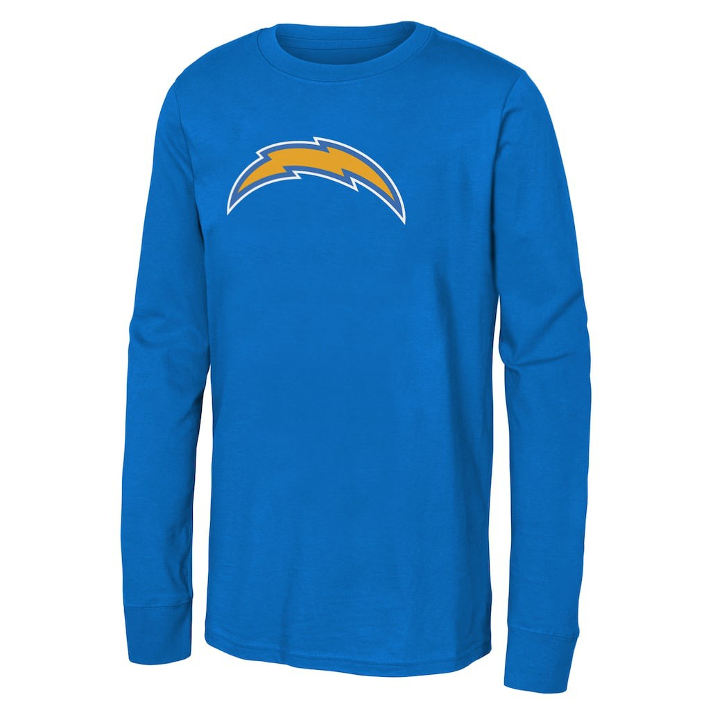 Los Angeles Chargers Youth Primary Logo Long Sleeve T-Shirt - Powder Blue - NFL
