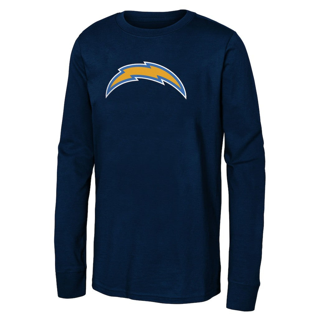 Los Angeles Chargers Youth Primary Logo Long Sleeve T-Shirt - Navy - NFL
