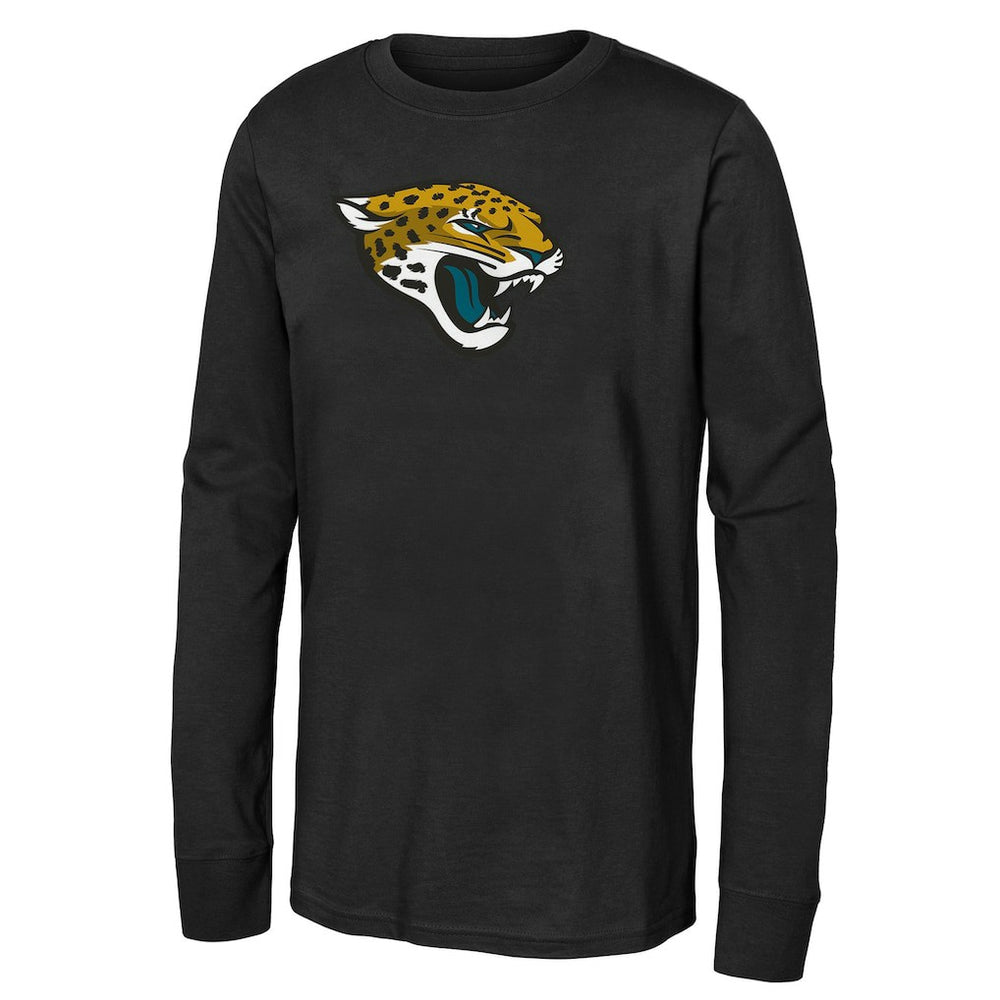 Jacksonville Jaguars Outerstuff Youth Primary Logo Long Sleeve T-Shirt - Black - NFL