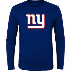 New York Giants Youth Primary Logo Long Sleeve T-Shirt - Royal - NFL