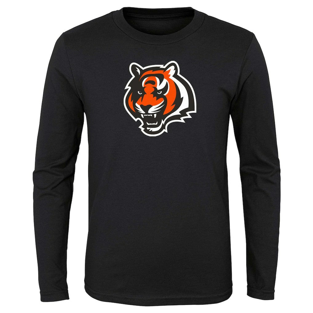 Cincinnati Bengals Preschool Primary Logo Long Sleeve T-Shirt - Black - NFL