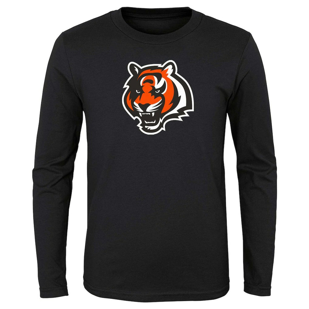Cincinnati Bengals Preschool Primary Logo Long Sleeve T-Shirt - Black - NFL