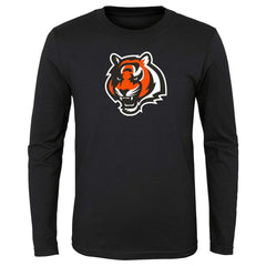 Cincinnati Bengals Preschool Primary Logo Long Sleeve T-Shirt - Black - NFL