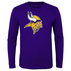 Minnesota Vikings Preschool Primary Logo Long Sleeve T-Shirt - Purple - NFL