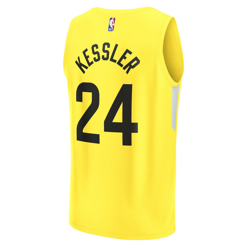 Fanatics Walker Kessler Utah Jazz Fast Break Replica Player Jersey Icon Edition Yellow
