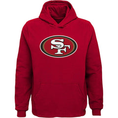 San Francisco 49ers Youth Team Logo Pullover Hoodie - Scarlet - NFL