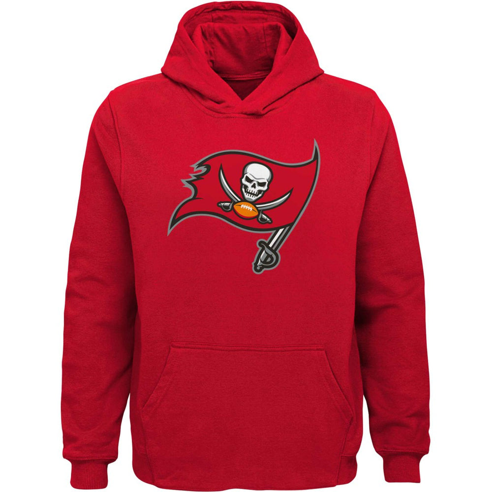 Tampa Bay Buccaneers Youth Team Logo Pullover Hoodie - Red - NFL