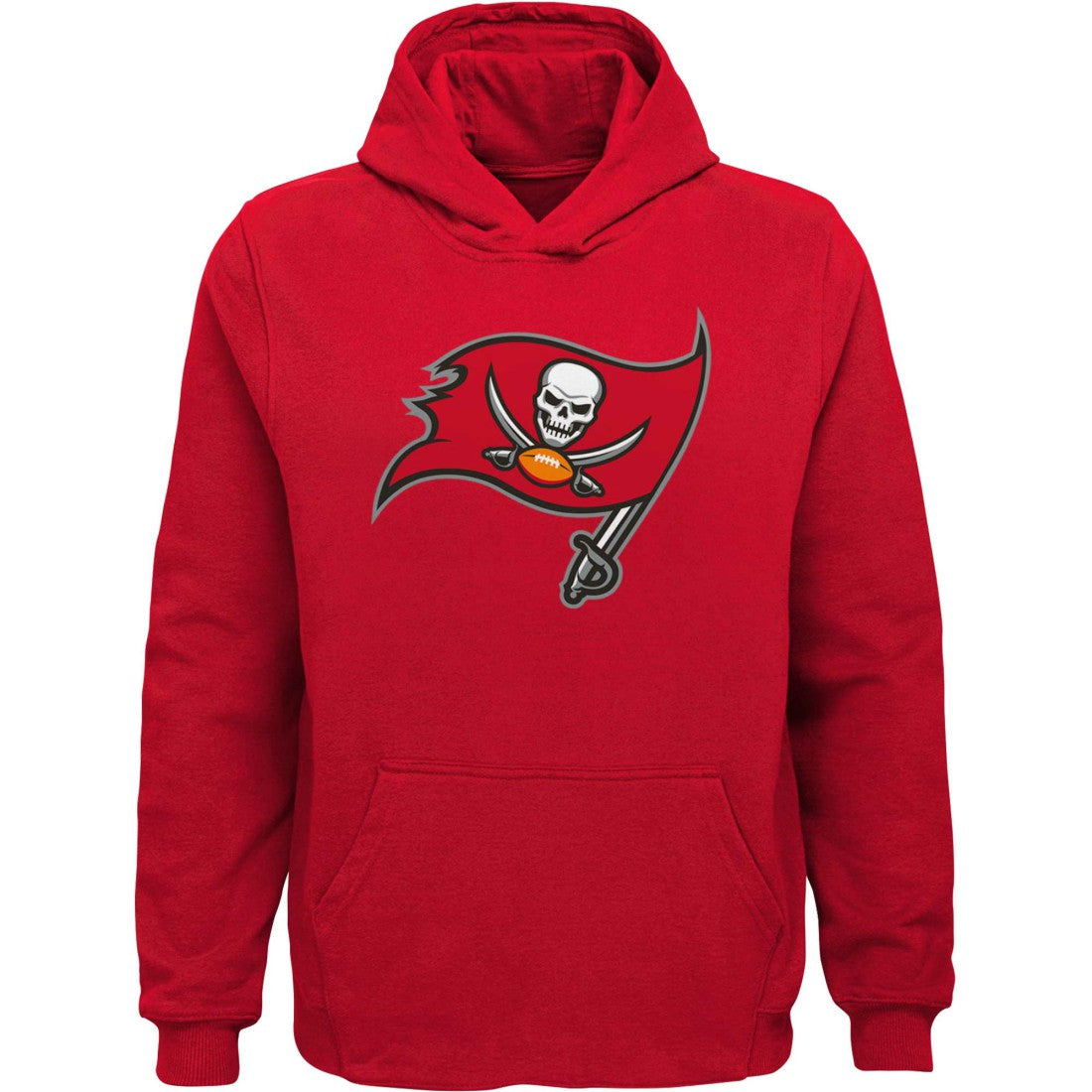 Tampa Bay Buccaneers Youth Team Logo Pullover Hoodie - Red - NFL