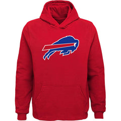 Buffalo Bills Youth Team Logo Pullover Hoodie - Red - NFL