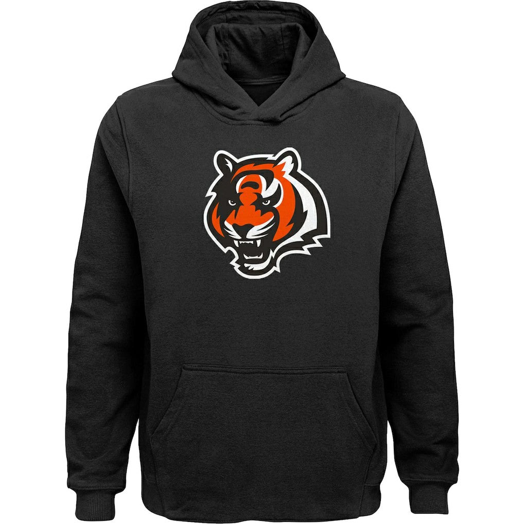 Cincinnati Bengals Youth Team Logo Pullover Hoodie - Black - NFL