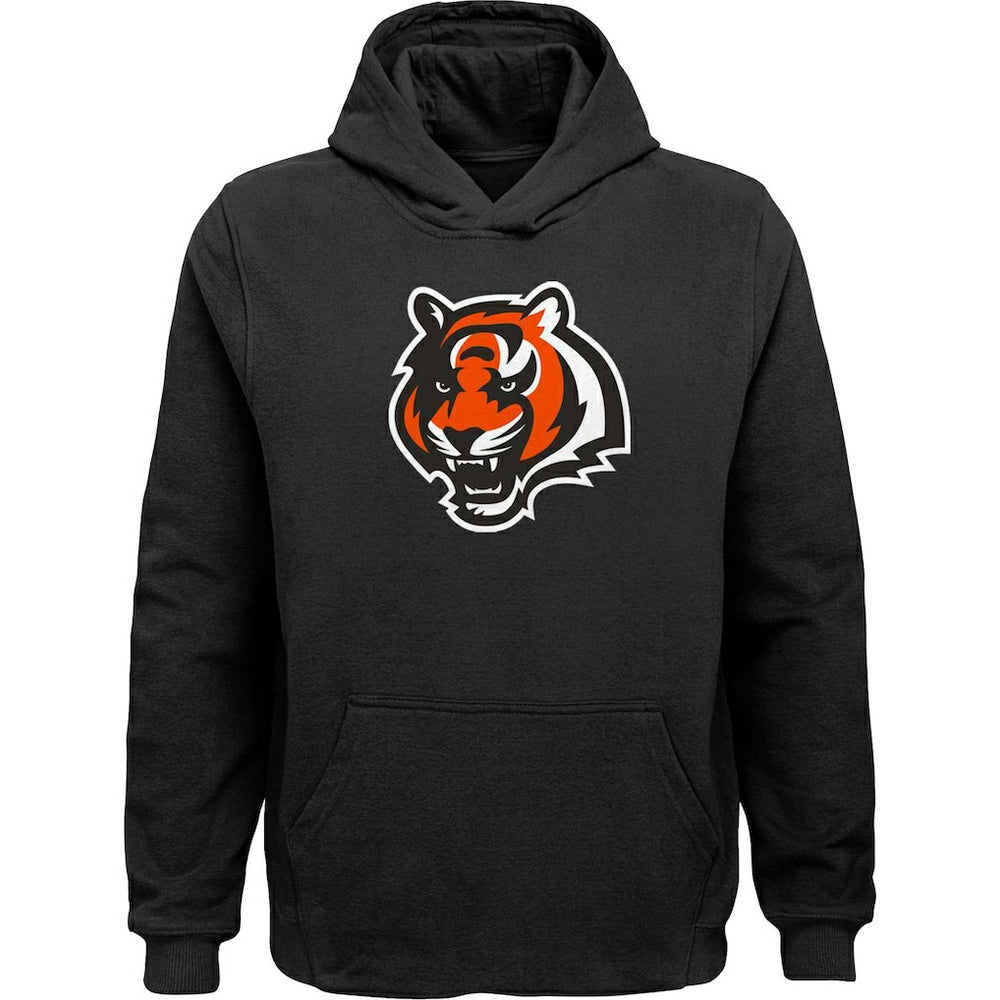 Cincinnati Bengals Youth Team Logo Pullover Hoodie - Black - NFL