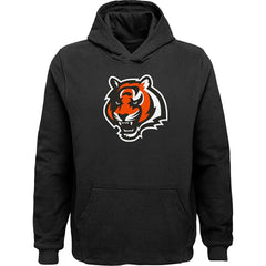 Cincinnati Bengals Youth Team Logo Pullover Hoodie - Black - NFL