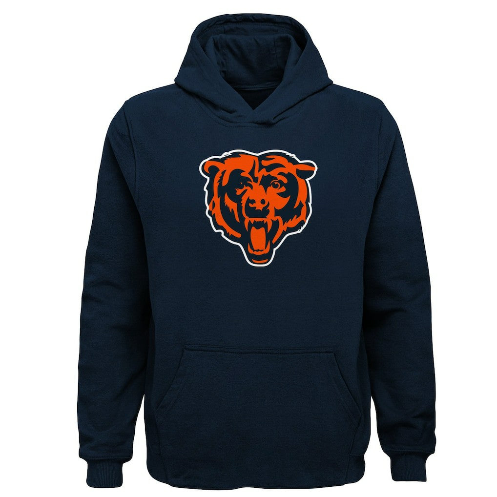 Chicago Bears Youth Team Logo Pullover Hoodie - Navy - NFL