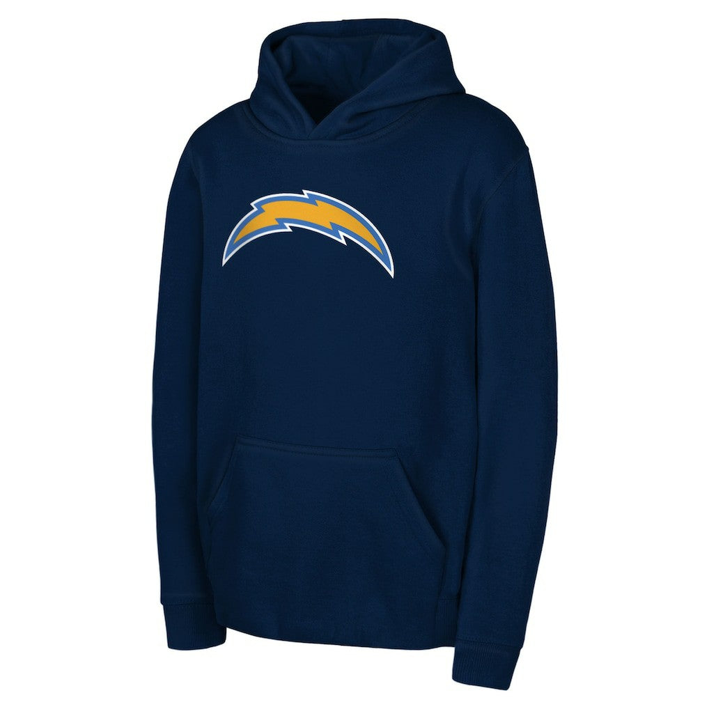 Los Angeles Chargers Youth Team Logo Pullover Hoodie - Navy - NFL